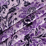 Flowers Print, Velvet Apparel Fabric ST000898