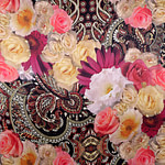 Flowers Print Apparel Fabric ST000899