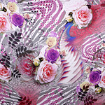 Abstract Print Apparel Fabric ST000903