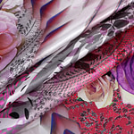 Abstract Print Apparel Fabric ST000903