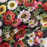 Flowers Print Apparel Fabric ST000924