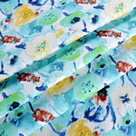 Tessuto Tela Cotone Fiori ST000936 per Abbigliamento