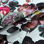 Flowers Print Apparel Fabric ST000942