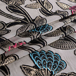 Flowers Jacquard Apparel Fabric UN001380