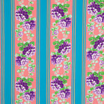 Tessuto Crepe Seta Fiori e Rigato ST000358 per Abbigliamento