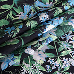 Flowers Print Apparel Fabric ST000511