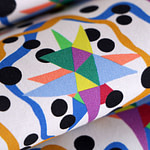 Abstract Print Apparel Fabric ST000530