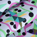 Abstract Print Apparel Fabric ST000531