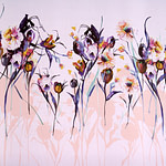 Flowers Print Apparel Fabric ST000567