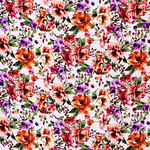 Flowers Print Apparel Fabric ST000635