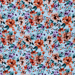 Flowers Print Apparel Fabric ST000637