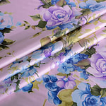 Tessuto Twill Rose Bouquet ST000655 per Abbigliamento
