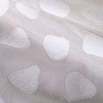 Tessuto Organza Jacquard Cuori TC000797 per Abbigliamento
