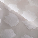 Tessuto Organza Jacquard Fiori TC000798 per Abbigliamento