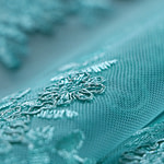 Tessuto Tulle Ricamato Fiori Piccoli TC001081 per Abbigliamento