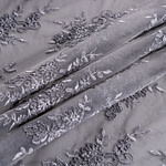 Tessuto Tulle Ricamato Fiori Piccoli TC001082 per Abbigliamento