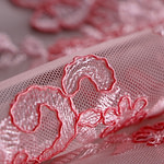 Tessuto Tulle Ricamato Fiori Piccoli TC001083 per Abbigliamento