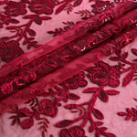 Flowers Laces-Embroidery Apparel Fabric TC001091