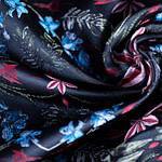Flowers Jacquard Apparel Fabric UN001223