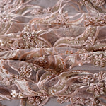 Tissu Couture Fleurs Dentelle et Broderie UN001242