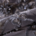 Tissu Couture Fleurs Dentelle et Broderie UN001243