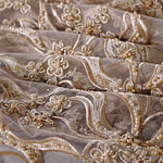 Tissu Couture Fleurs Dentelle et Broderie UN001245