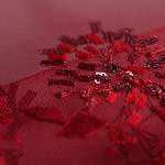 Tissu Couture Fleurs Dentelle et Broderie UN001338