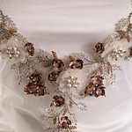 Embroidered applique for bridal dress | new tess