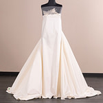 White silk faille bridal fabric | new tess