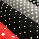 Silk polka dots fabrics for dressmaking | new tess