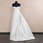 White Silk Mikado Bridal Fabric | new tess
