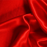 Fire Red Silk Crêpe Satin Apparel Fabric