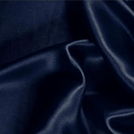 Tissu Couture Crêpe Satin Bleu navy en Soie
