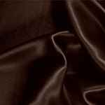 Cofee Brown Silk Crêpe Satin Apparel Fabric