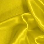 Tissu Couture Satin stretch Jaune citron en Soie, Stretch