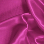 Cyclamen fuchsia stretch silk satin fabric for dressmaking