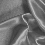 Tissu Couture Satin stretch Gris aluminium en Soie, Stretch