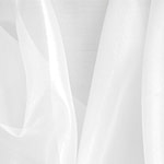 Tissu Couture Organza Blanc optique en Soie