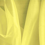 Tessuto Organza Primula Limone per Abbigliamento