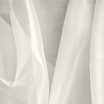Tissu Couture Organza Rose ivoire en Soie