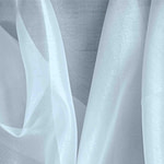 Sky Blue Silk Organza Apparel Fabric