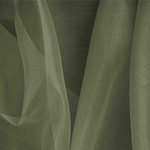 Tissu Couture Organza Vert marécage en Soie