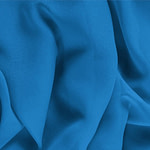 Portofino Blue Silk Georgette Apparel Fabric