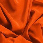 Tissu Couture Crêpe de Chine Orange corail en Soie