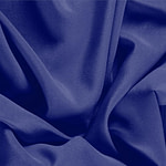 Tissu Couture Crêpe de Chine Bleu perse en Soie