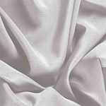 Dew Silver Silk Crêpe de Chine Apparel Fabric