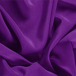 Tissu Couture Crêpe de Chine Violet myrtille en Soie
