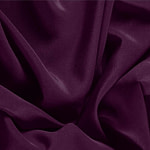 Plum Purple Silk Crêpe de Chine Apparel Fabric