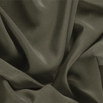 Army Green Silk Crêpe de Chine Apparel Fabric