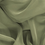 Olive Green Silk Chiffon Apparel Fabric
